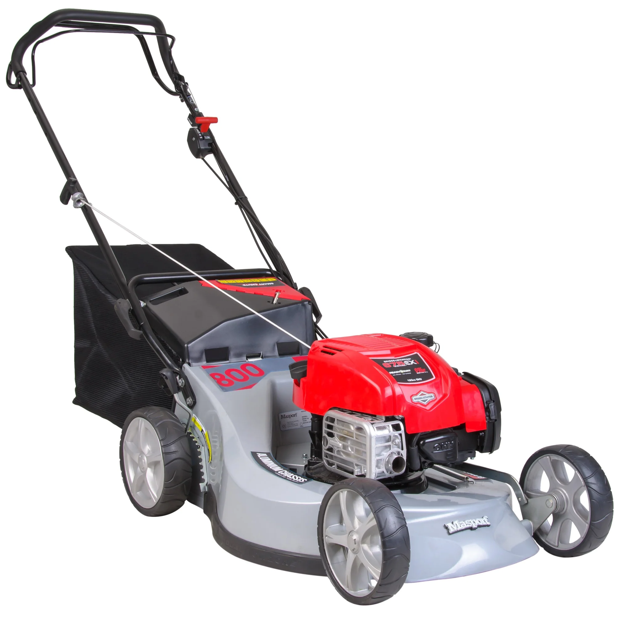 Masport Widecut 800 AL SP 21.5" Petrol Lawnmower - Briggs & Stratton 163cc Engine, Alloy Deck & Self-Propelled Drive